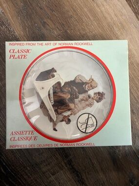 Norman Rockwell the cobbler decorative plate